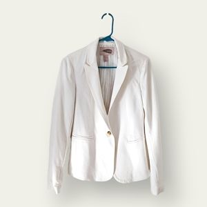 Forever 21 Love 21 White Blazer Striped Liner Size XS Office Attire